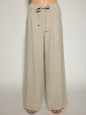 Pantalone Beige in lino