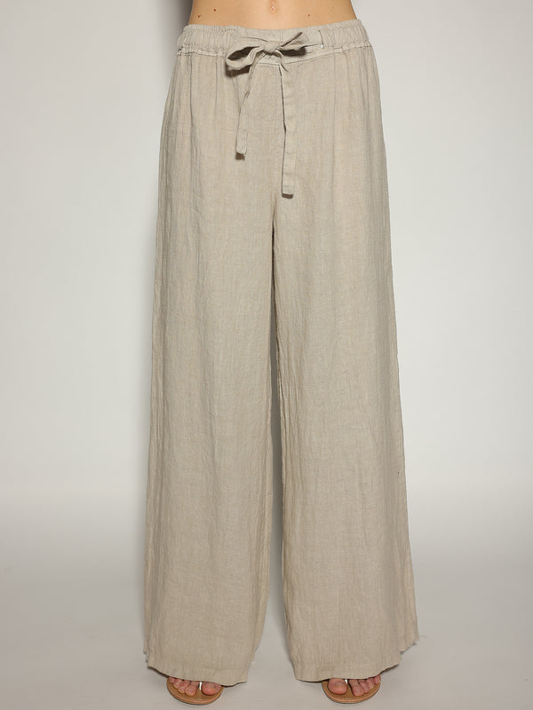 Pantalone Beige in lino