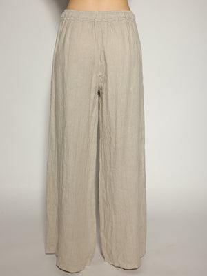 Pantalone Beige in lino