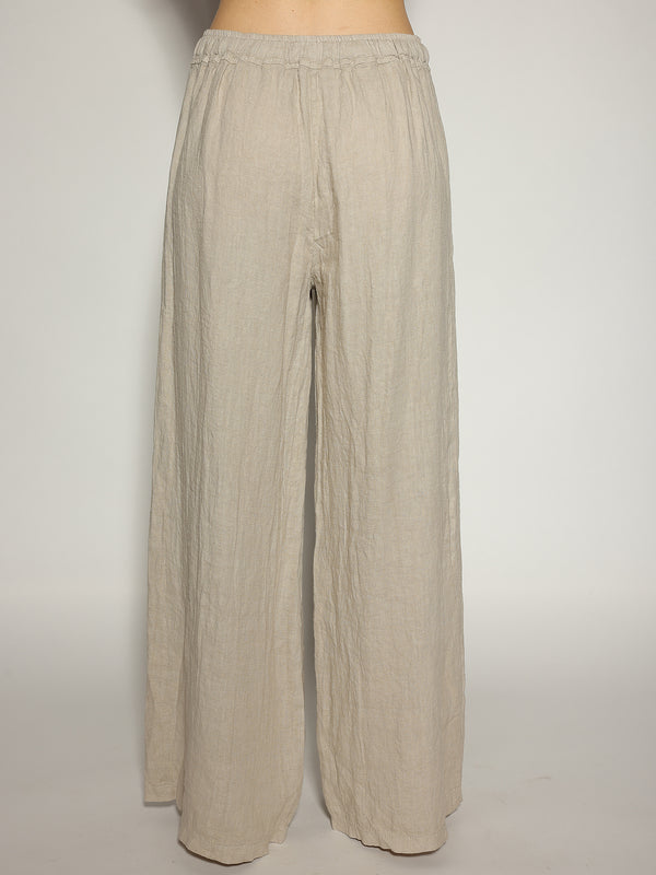 Pantalone Beige in lino