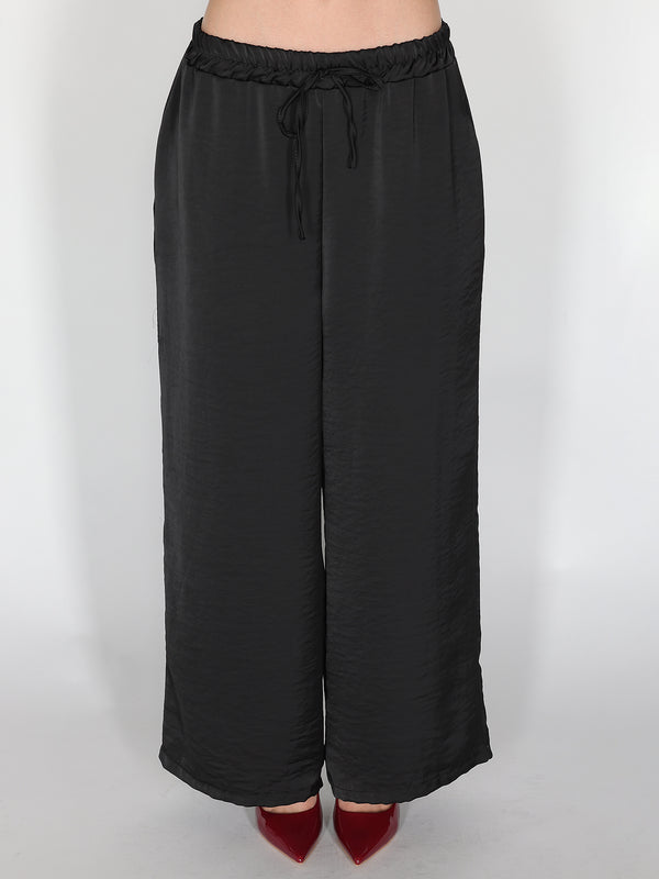 Pantalone in raso palazzo