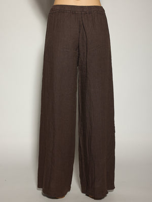 Pantalone Cacao in lino