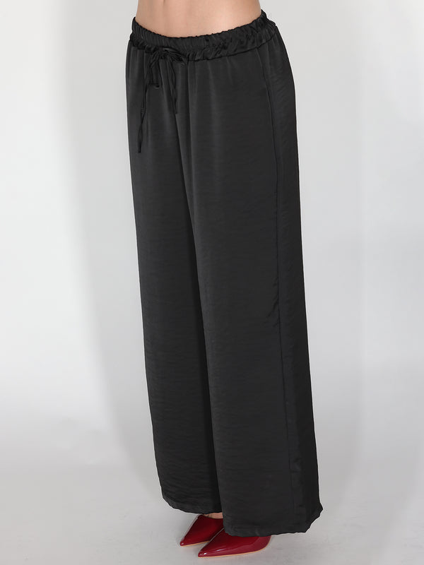 Pantalone in raso palazzo