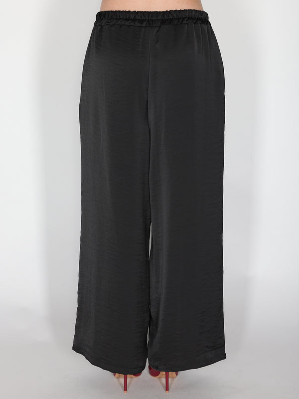 Pantalone in raso palazzo