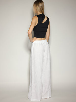 Pantalone Bianco in lino