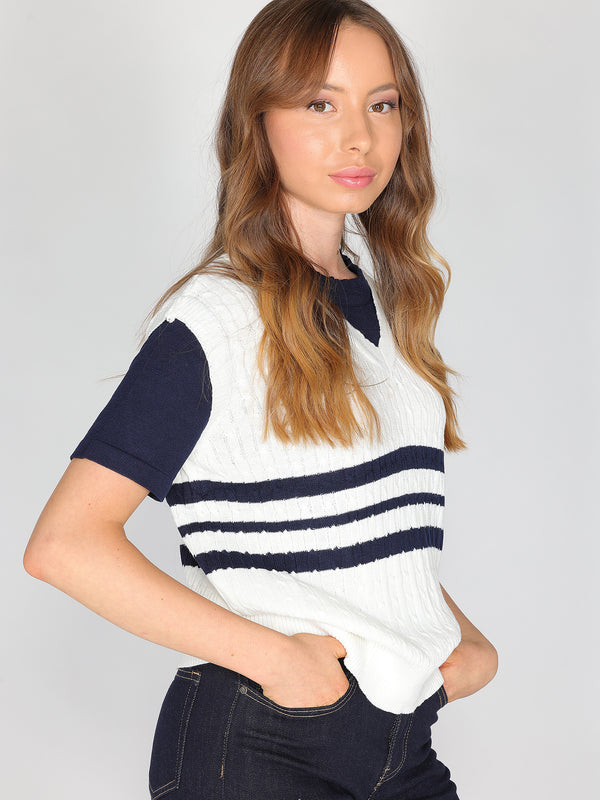 Maglia con trecce
