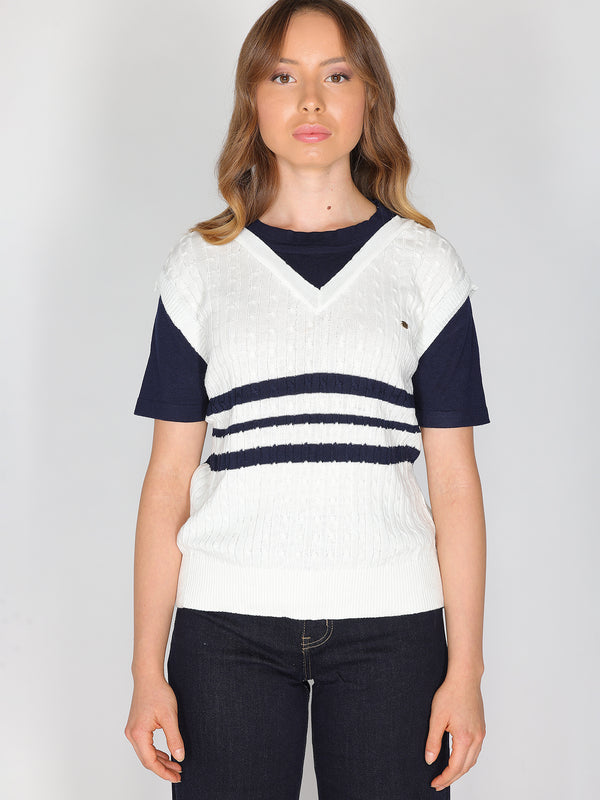 Maglia con trecce
