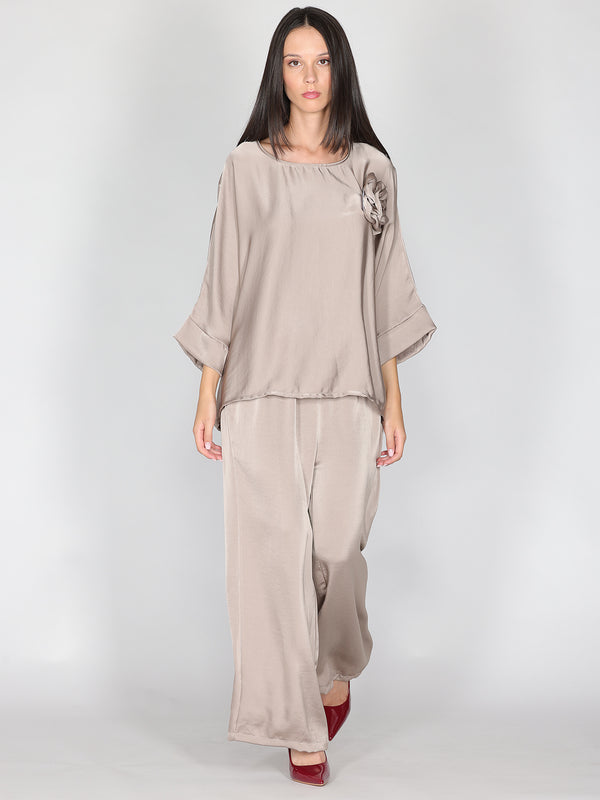 Maglia in raso larga