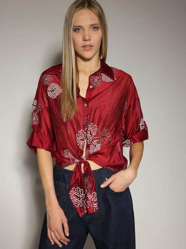 Camicia India con ricami