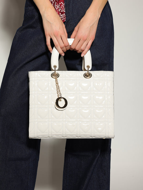 Borsa Bianco lucida