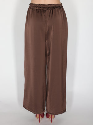 Pantalone in raso palazzo