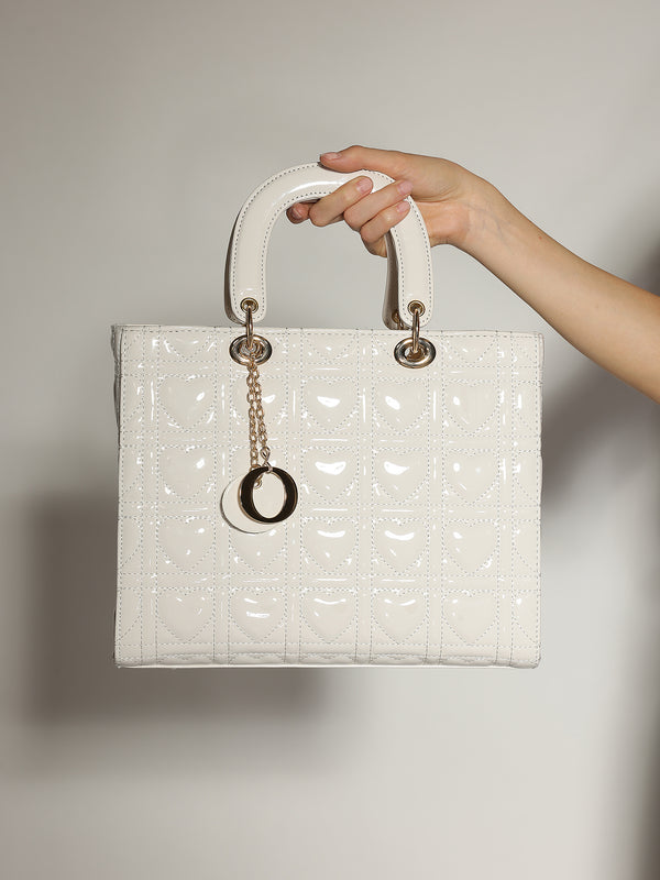 Borsa Bianco lucida