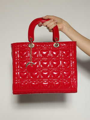 Borsa Rosso lucida