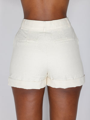 Shorts con motivo a D