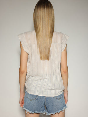Camicia Beige con richiamo puntinato