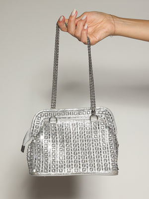 Borsa Grigio strass