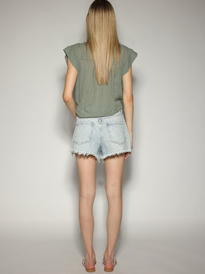 Camicia Verde con richiamo puntinato