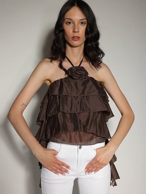 Top Cacao con balze