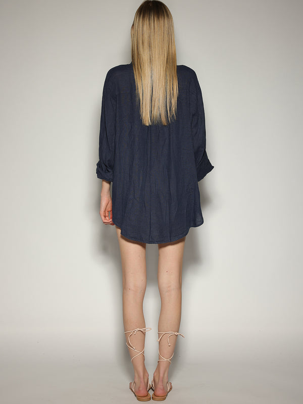 Camicia Blu in lino