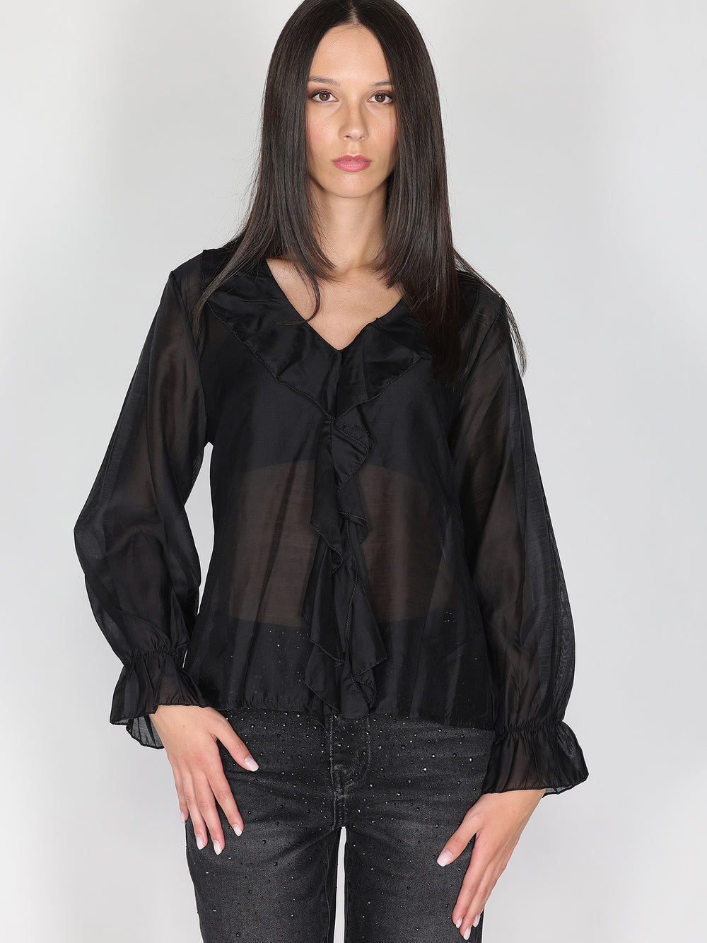 Maglia con balze