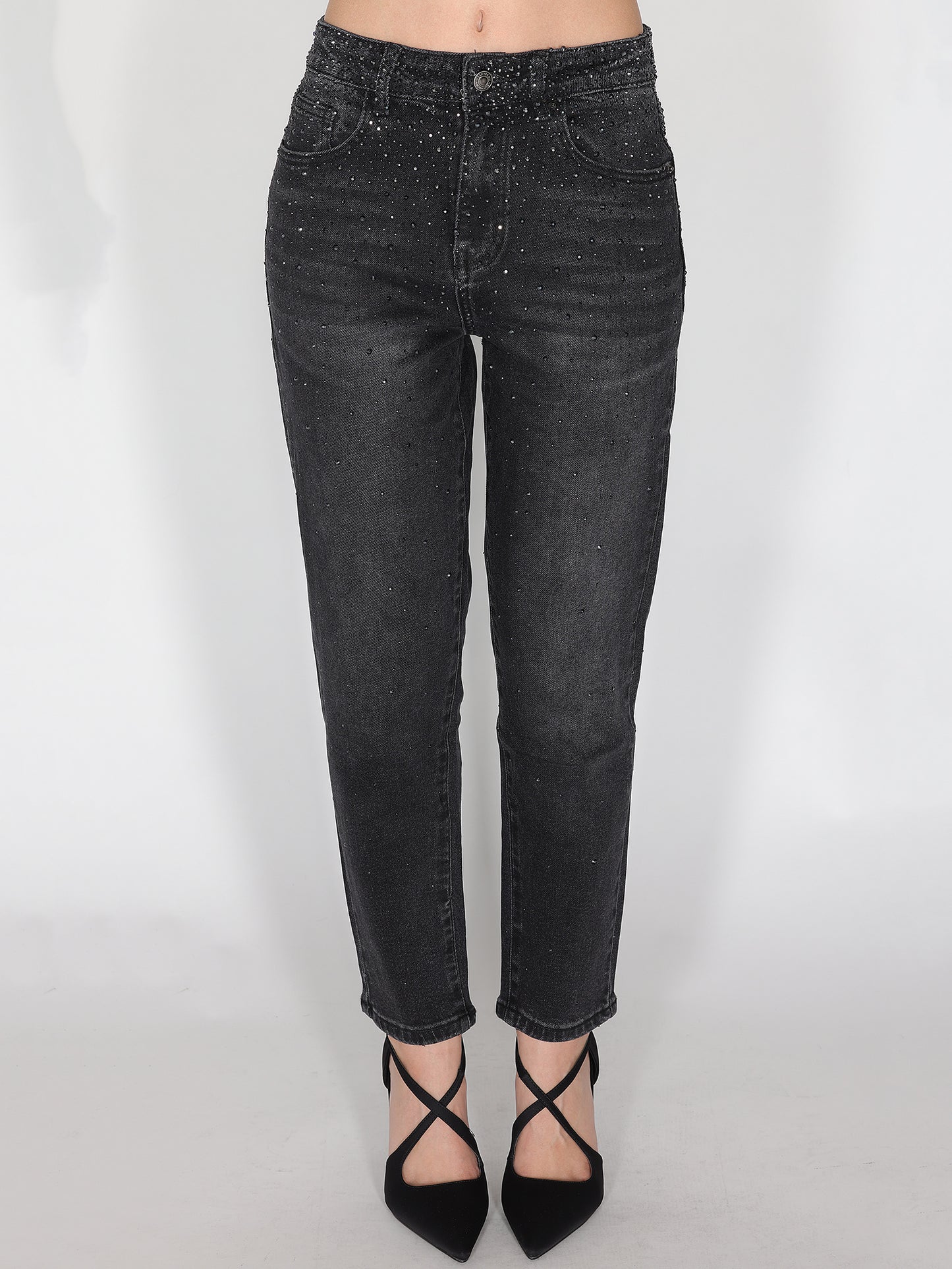 Jeans con strass