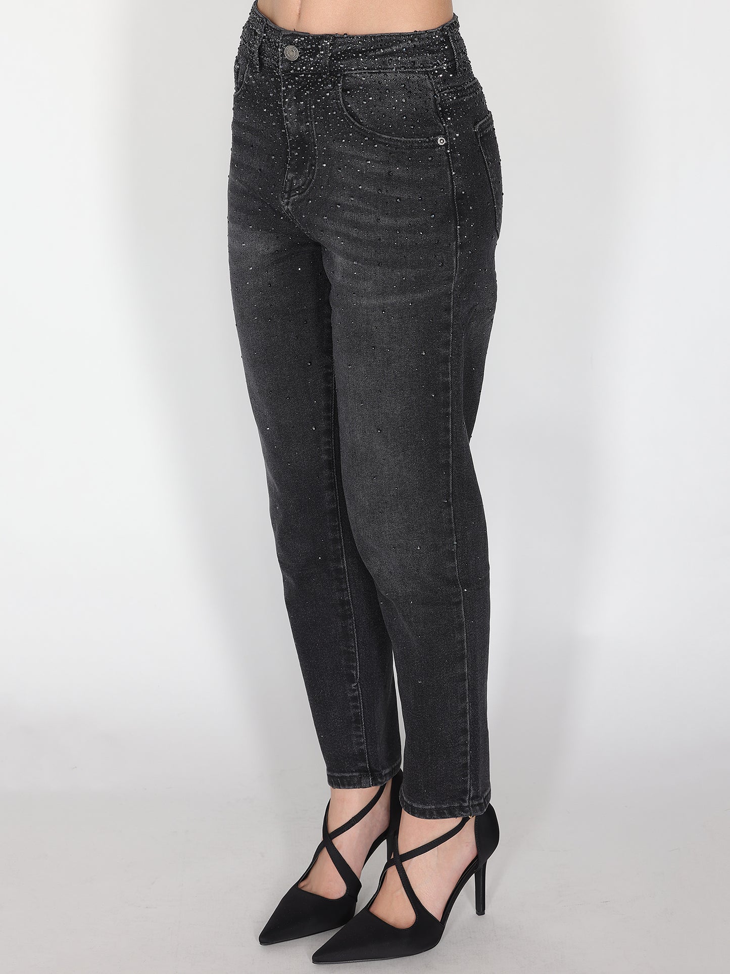 Jeans con strass