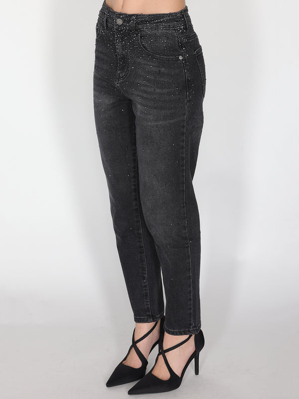 Jeans con strass