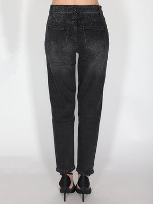 Jeans con strass