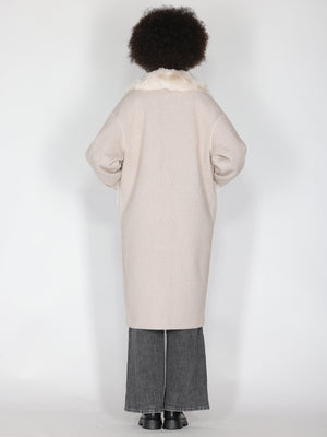 Cappotto Beige con pelliccia