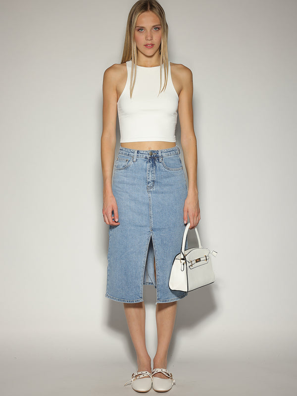Gonna tubino jeans
