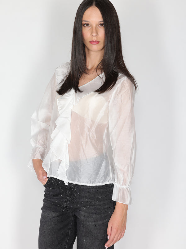 Maglia con balze