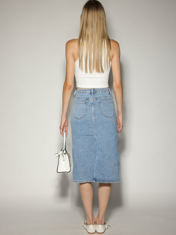 Gonna tubino jeans