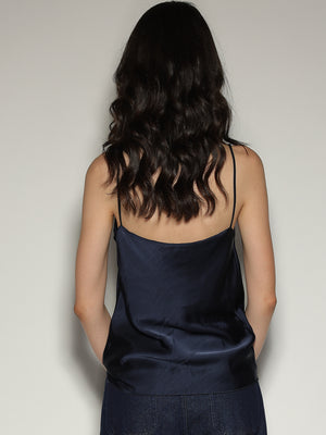 Top Blu in raso