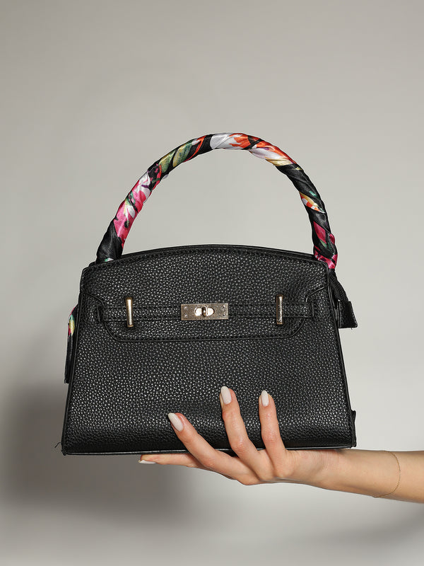 Borsa manico foulard