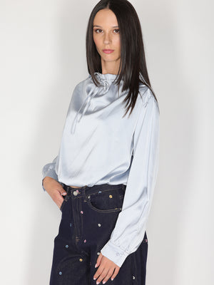Maglia palloncino con scollo coulisse