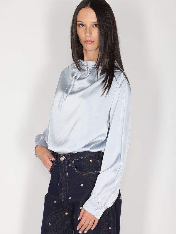 Maglia palloncino con scollo coulisse