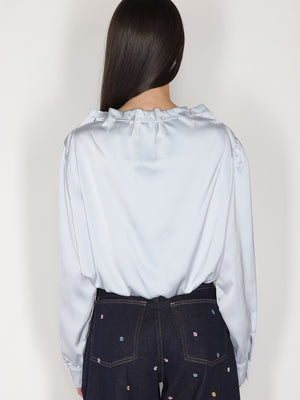 Maglia palloncino con scollo coulisse