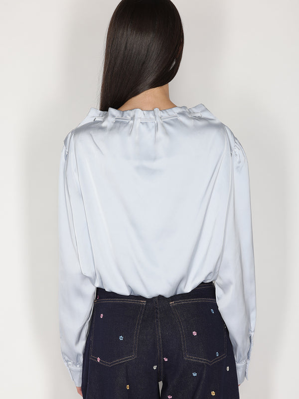 Maglia palloncino con scollo coulisse