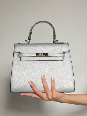 Borsa Grigio con fibbia