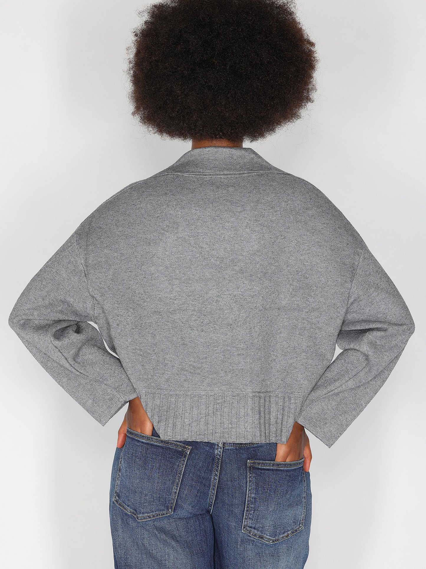 Zweireihige Strickjacke