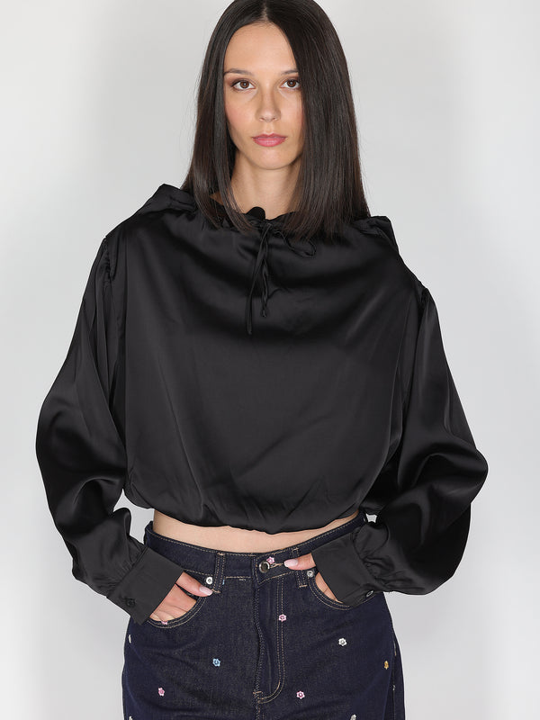 Maglia palloncino con scollo coulisse