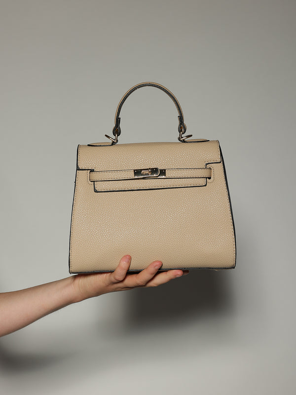 Borsa Beige con fibbia