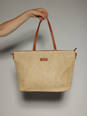 Borsa Beige paglia