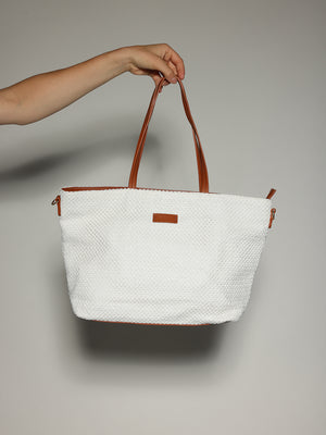 Borsa Bianco paglia