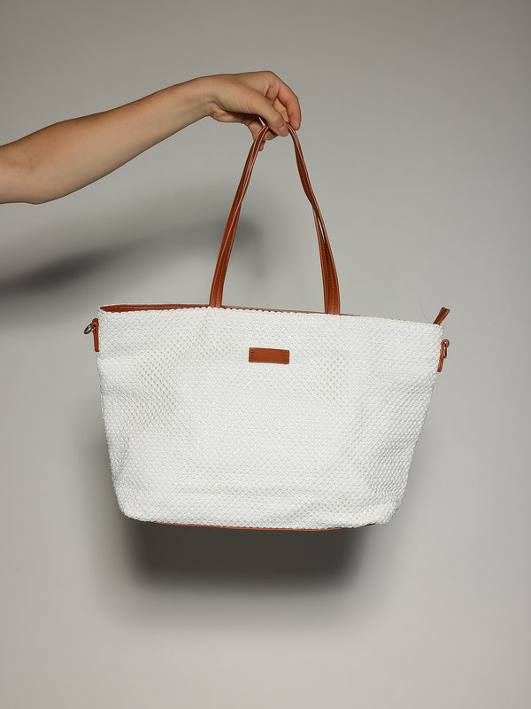 Borsa Bianco paglia