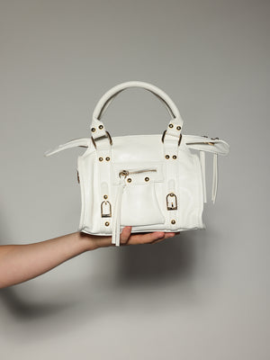 Bauletto Bianco con zip