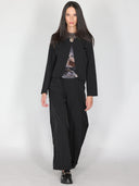 Pantalone palazzo con pinces