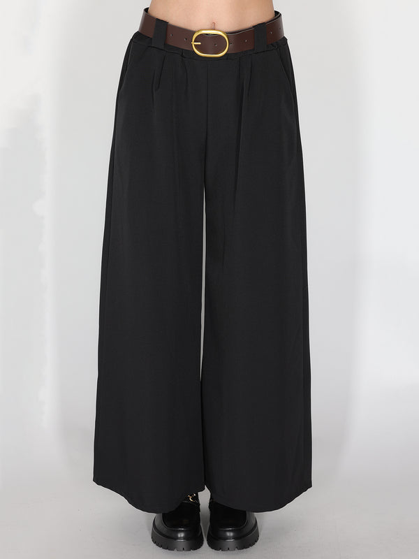 Pantalone palazzo con pinces