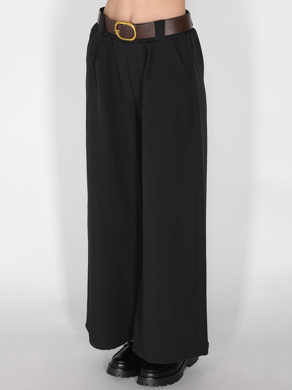 Pantalone palazzo con pinces