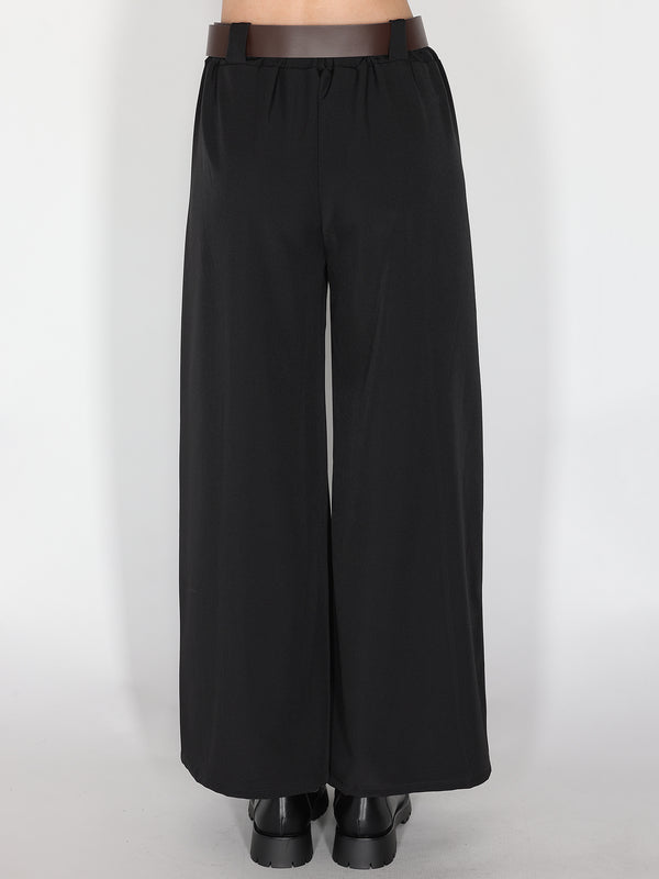 Pantalone palazzo con pinces